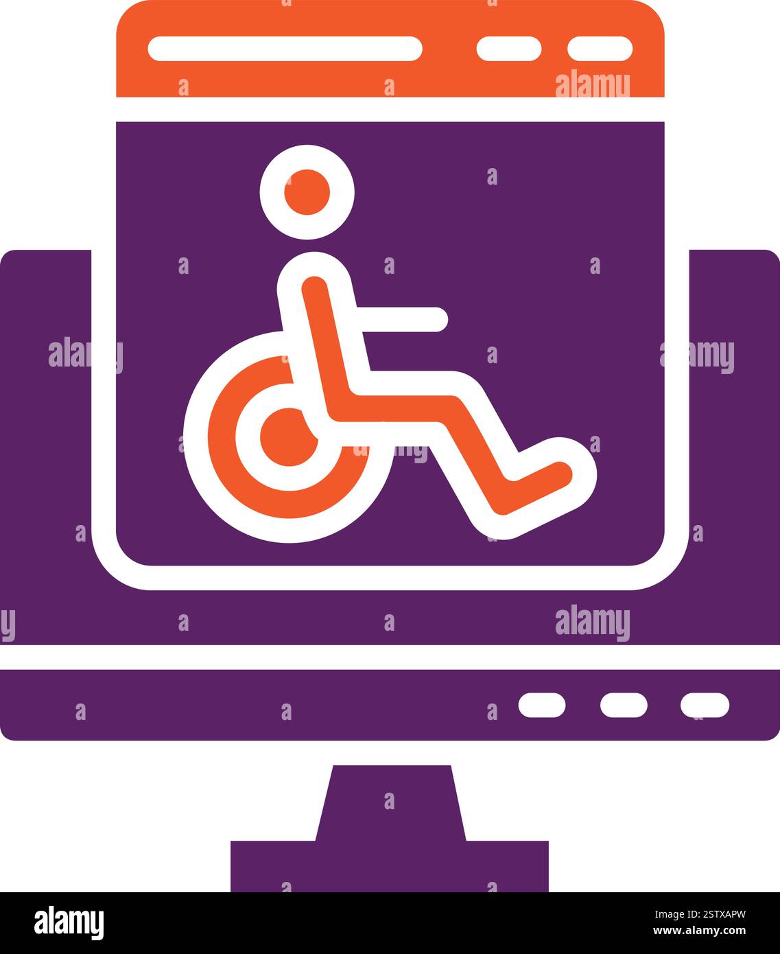 Accessability Vector Icon Design Illustration Stock Vector
