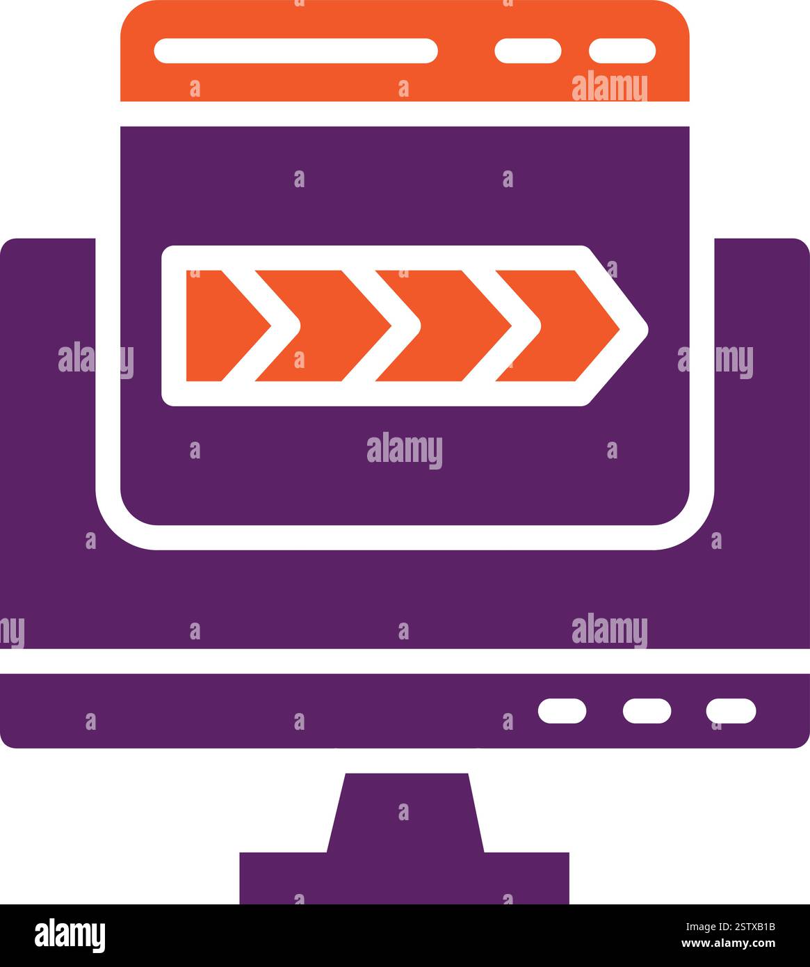 Breadcrumb Vector Icon Design Illustration Stock Vector