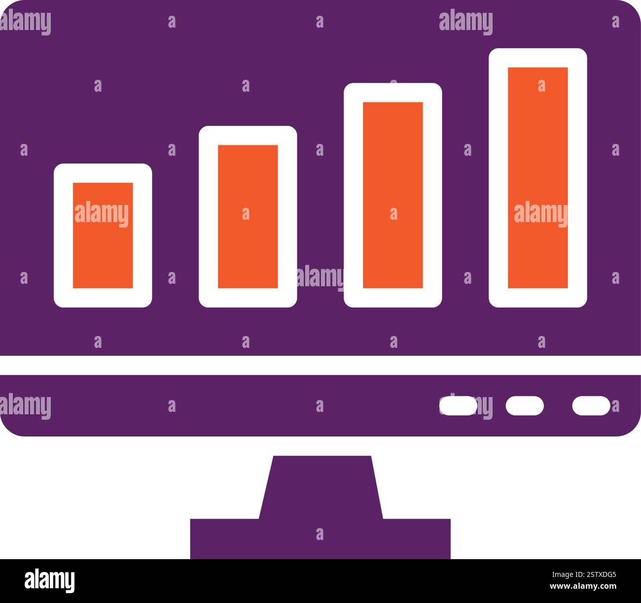 Statistics Vector Icon Design Illustration Stock Vector