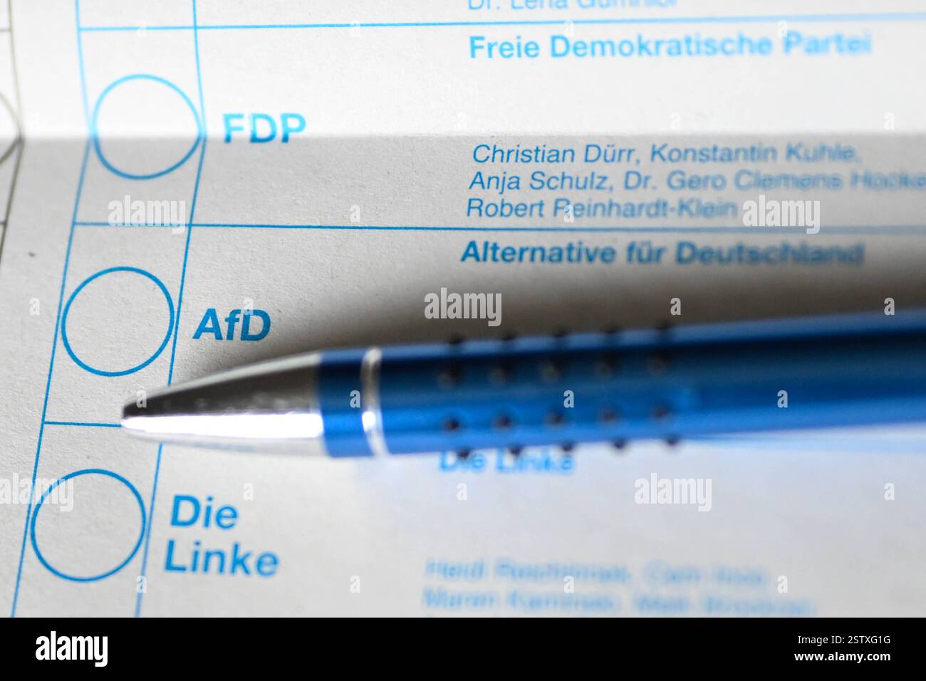 Briefwahl zur bundestagswahl 2025 stimmzettel afd zeit f r