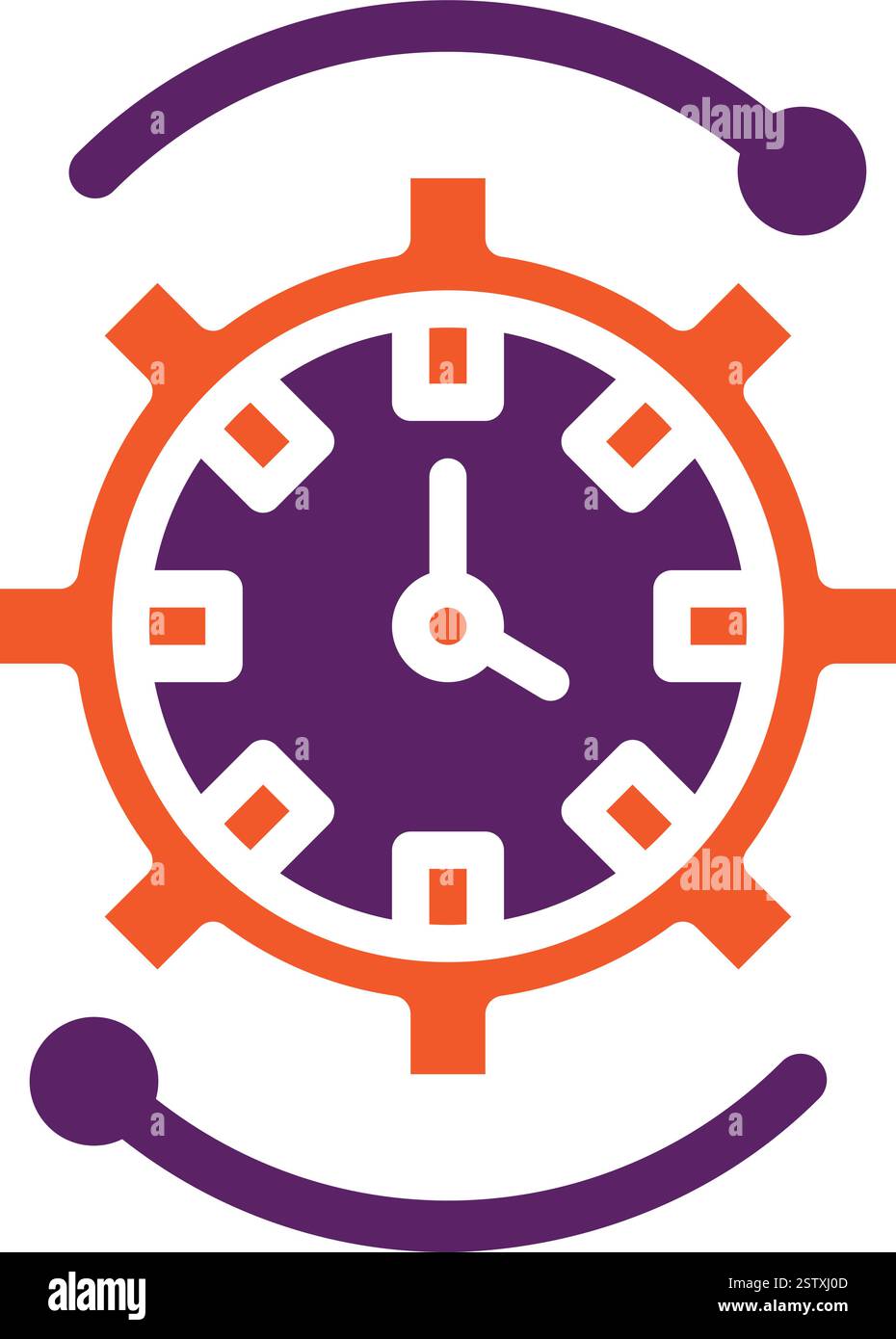 Time Management Vector Icon Design Illustration Stock Vector