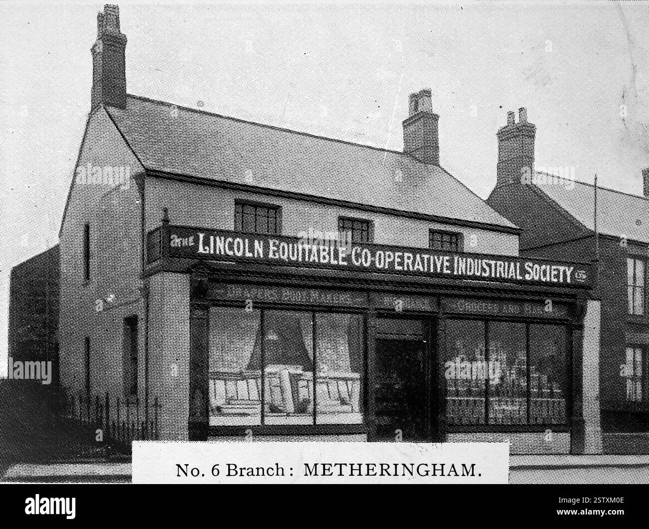 Shopfront of the No. 6 Branch, in Metheringham, Lincoln. From a series ...