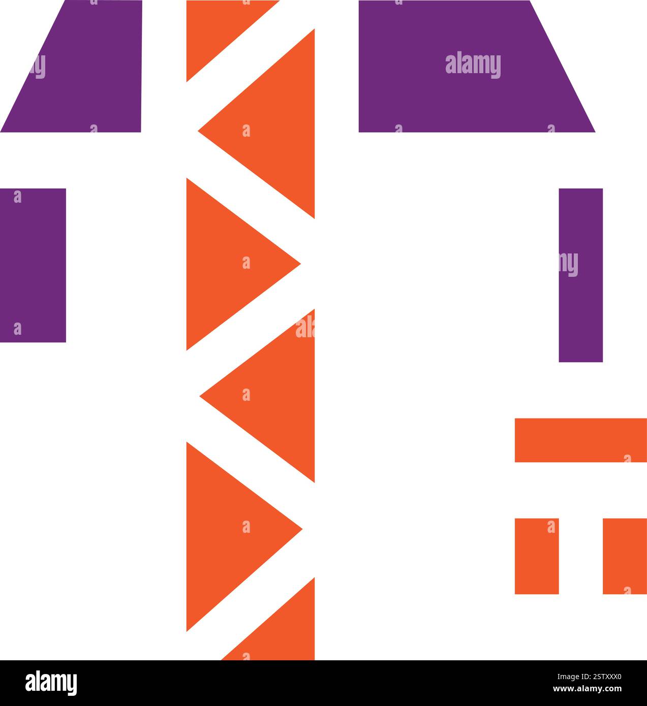 Tower Crane Vector Icon Design Illustration Stock Vector