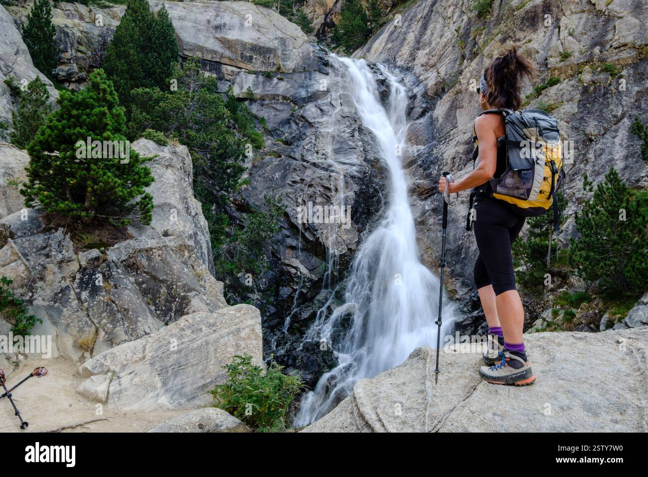 Fraile waterfall Stock Photo