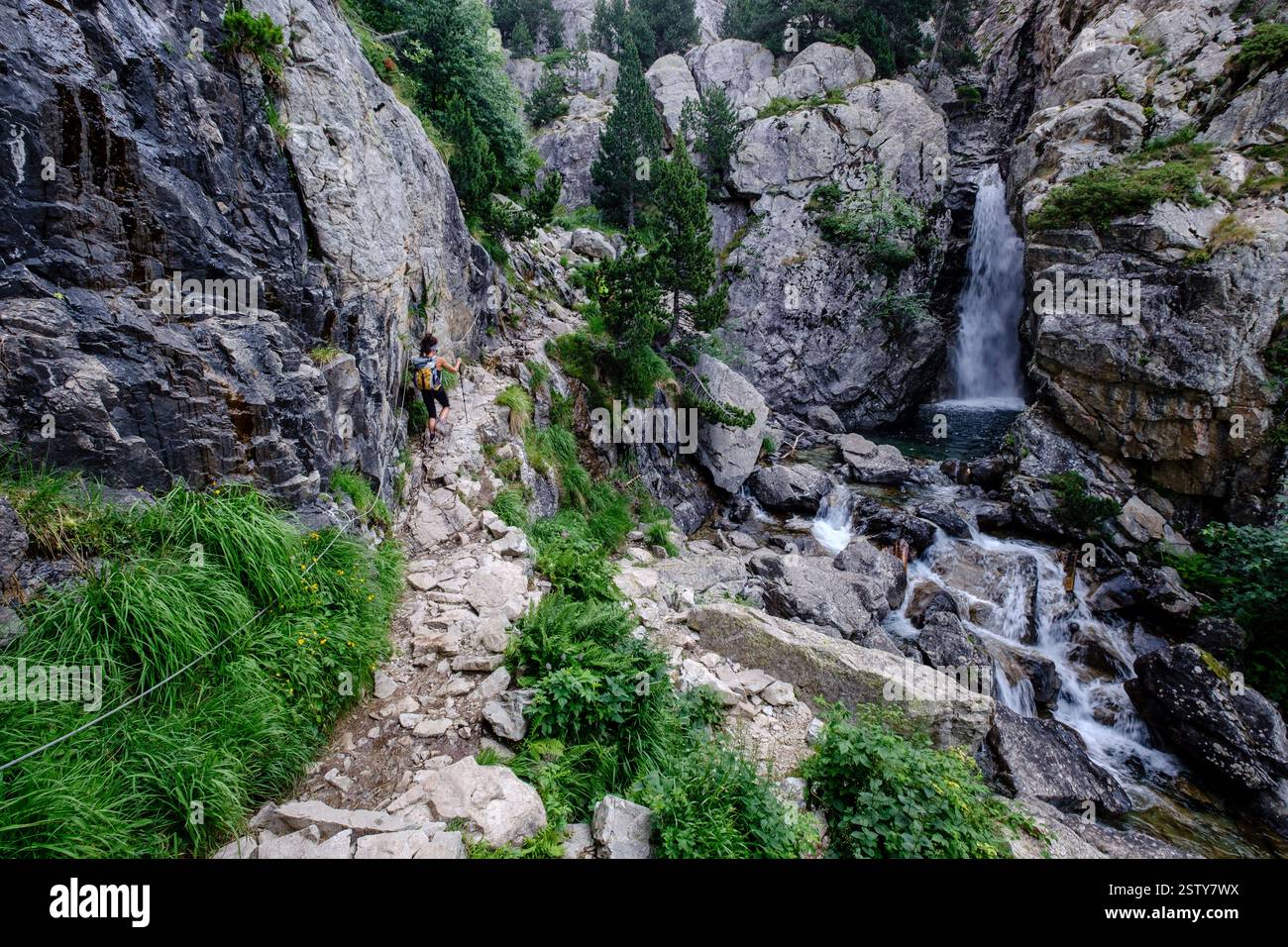 Fraile waterfall Stock Photo