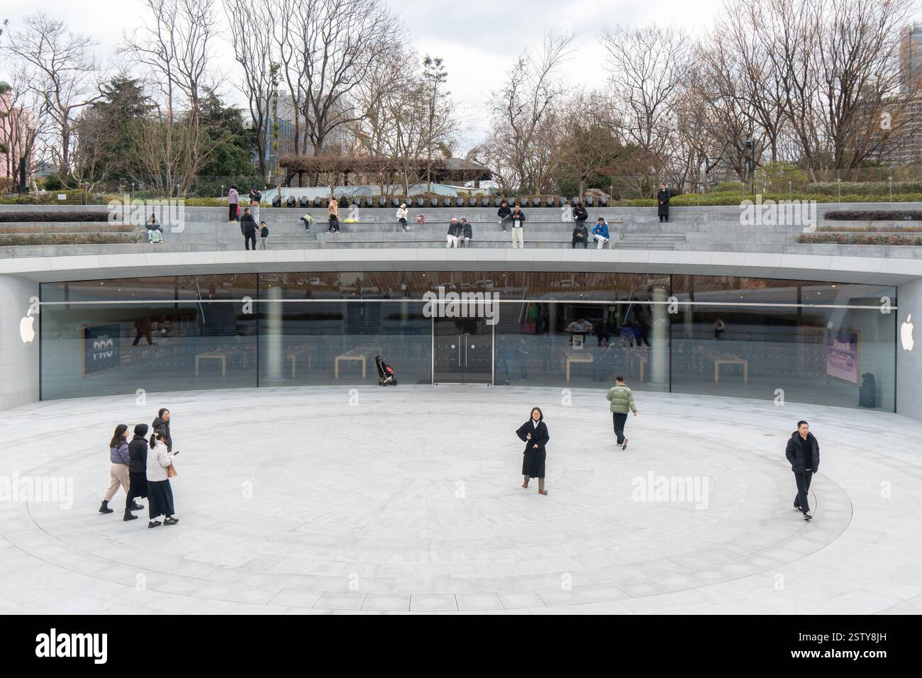 SHANGHAI, CHINA FEBRUARY 20, 2025 An Apple store, the largest in