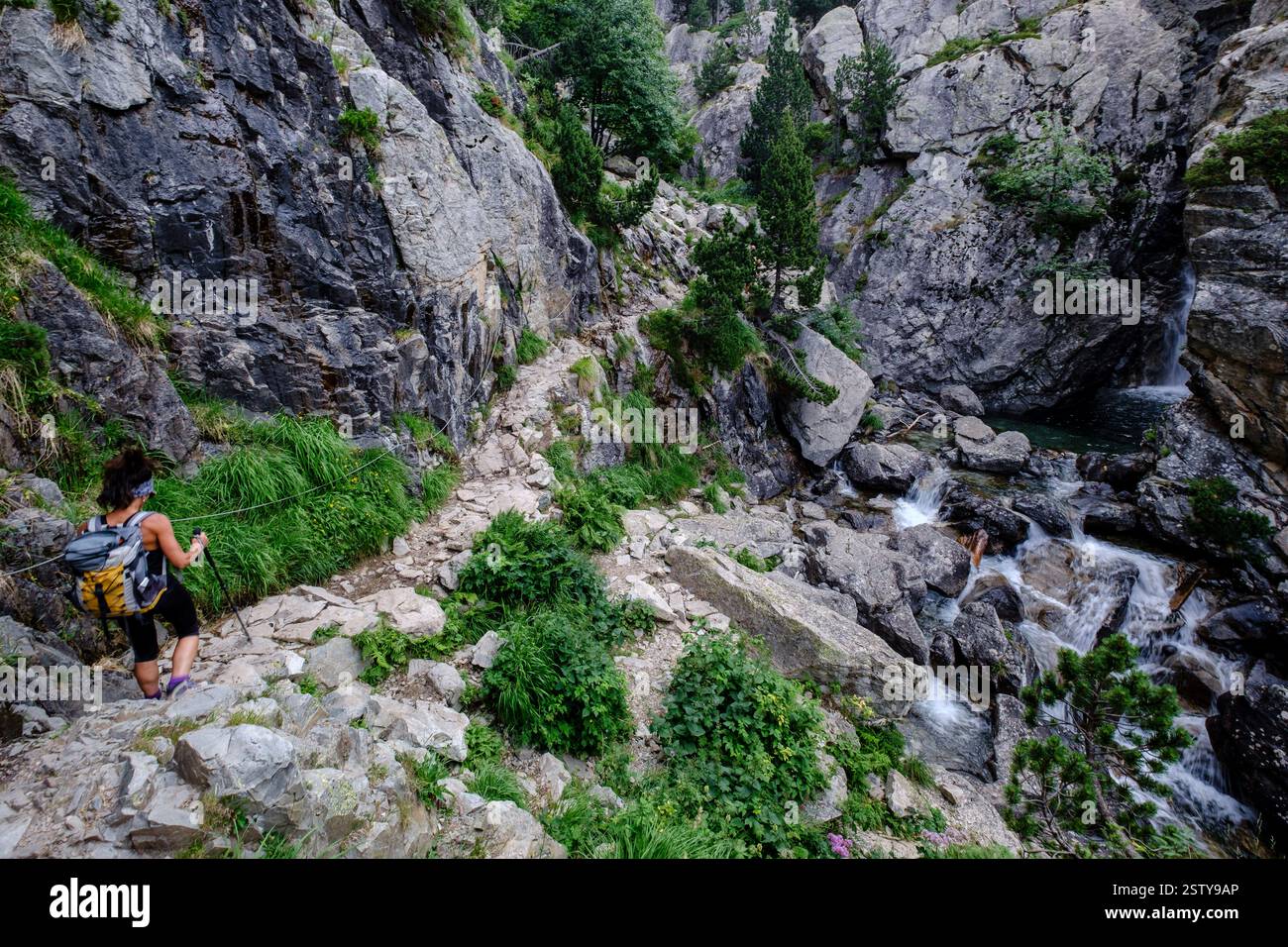 Fraile waterfall Stock Photo