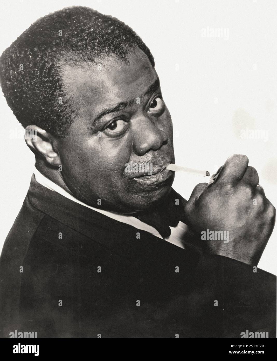 did louis armstrong smoke cigarettes Louis Armstrong (Satchmo) (c1898-1971) American jazz trumpeter and singer  Photograph Stock Photo