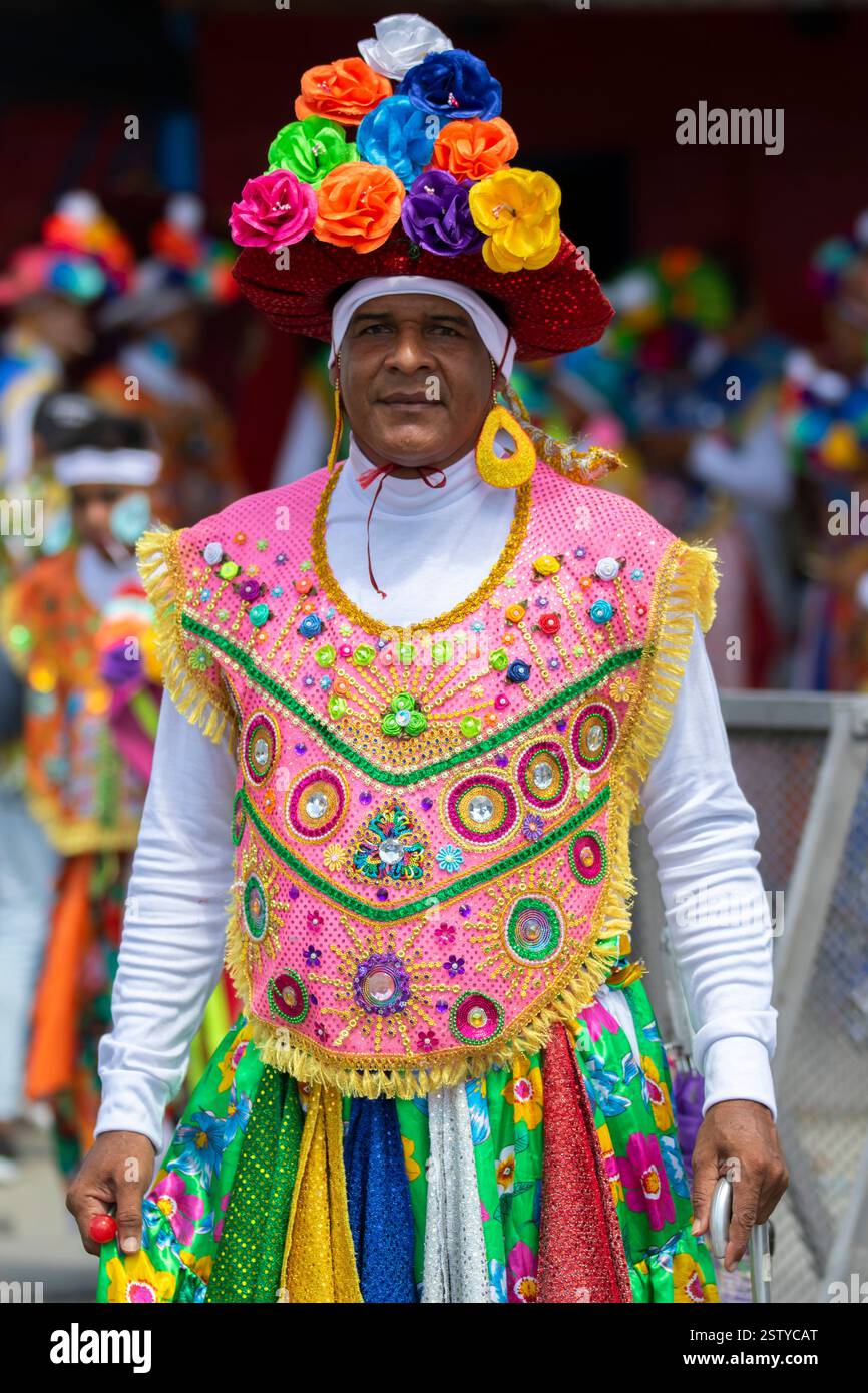 Farotas de Talaigua during Great Parade of Barranquilla's Carnival