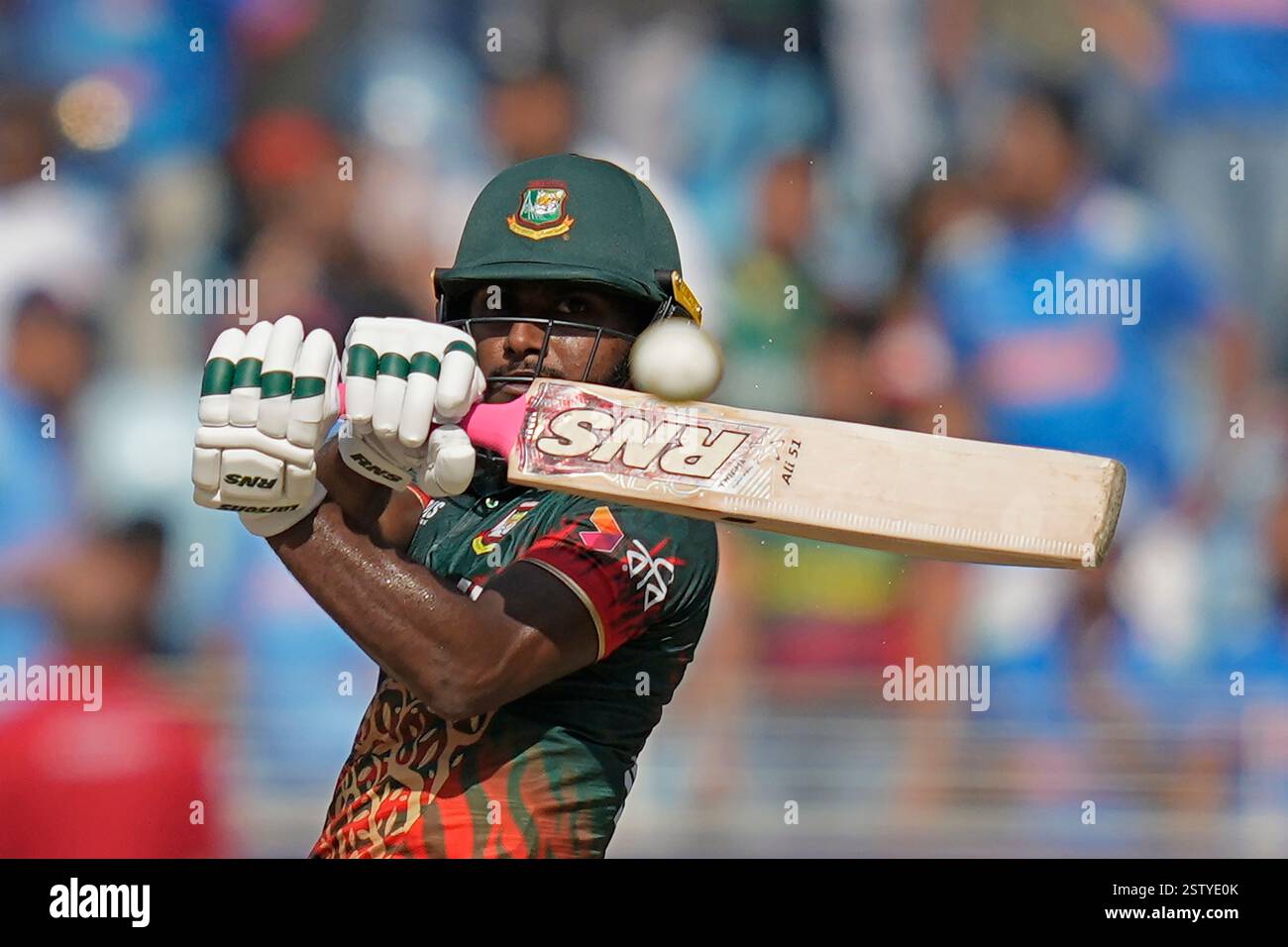 Bangladesh's Jaker Ali plays a shot during the ICC Champions Trophy ...