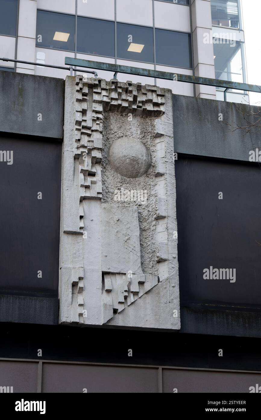Concrete sculpture in Gas Street, Birmingham, West Midlands, England, UK Stock Photo