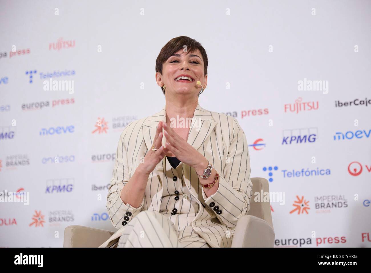 The Minister of Housing, Isabel Rodríguez, speaks during a Europa Press ...