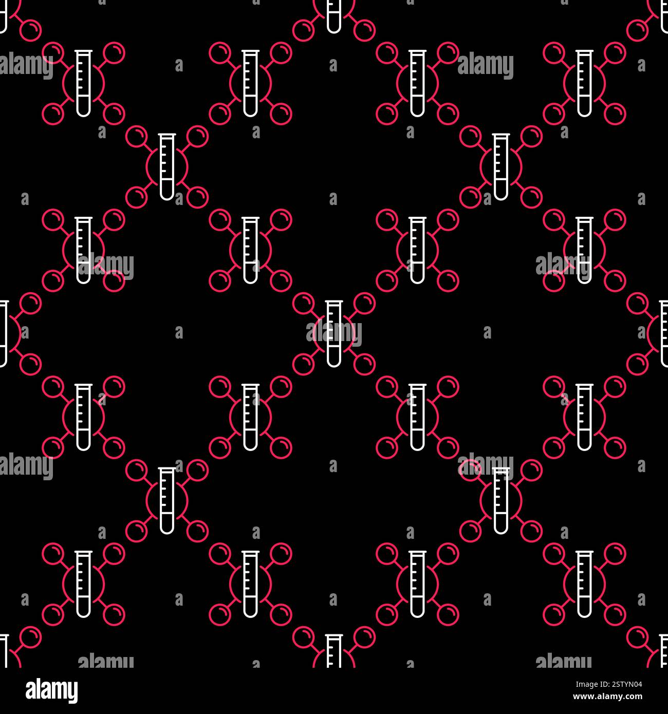 Chemical Molecule and Laboratory Test Tube vector concept simple ...