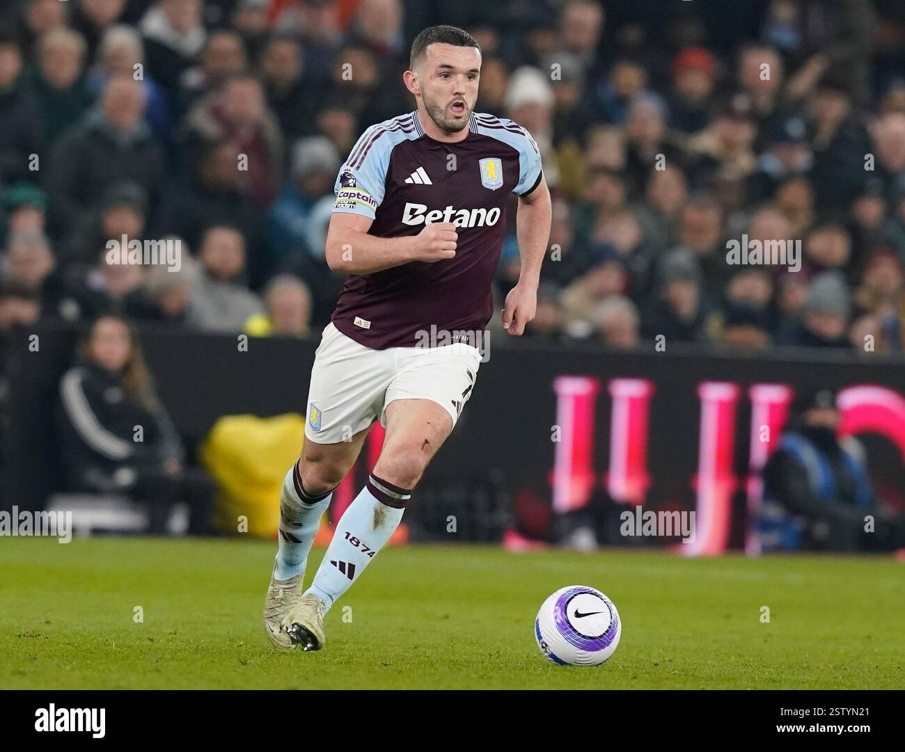 Birmingham UK 19th Feb 2025 Aston Villa s John McGinn During The 