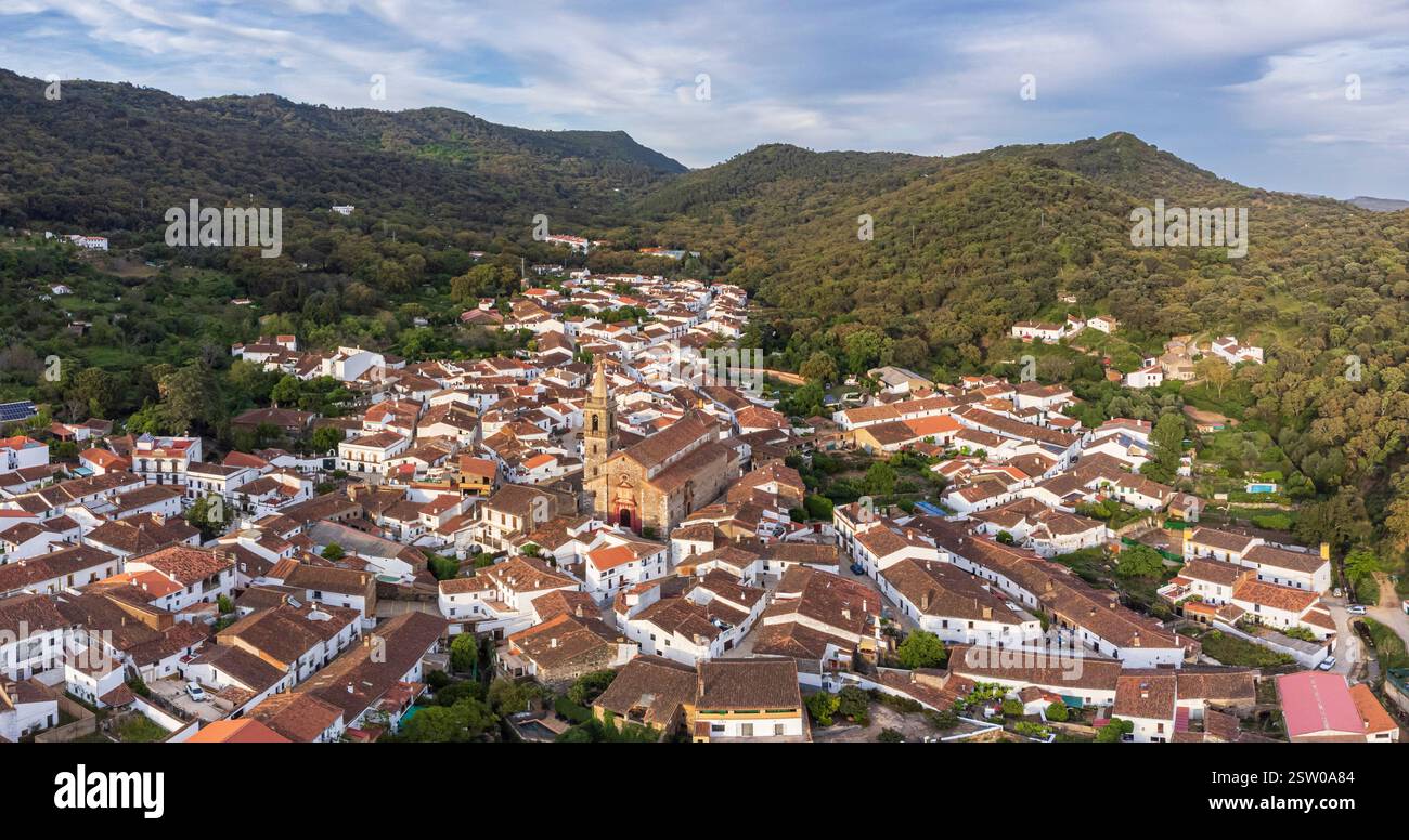 Aerial view of the town Stock Photo - Alamy