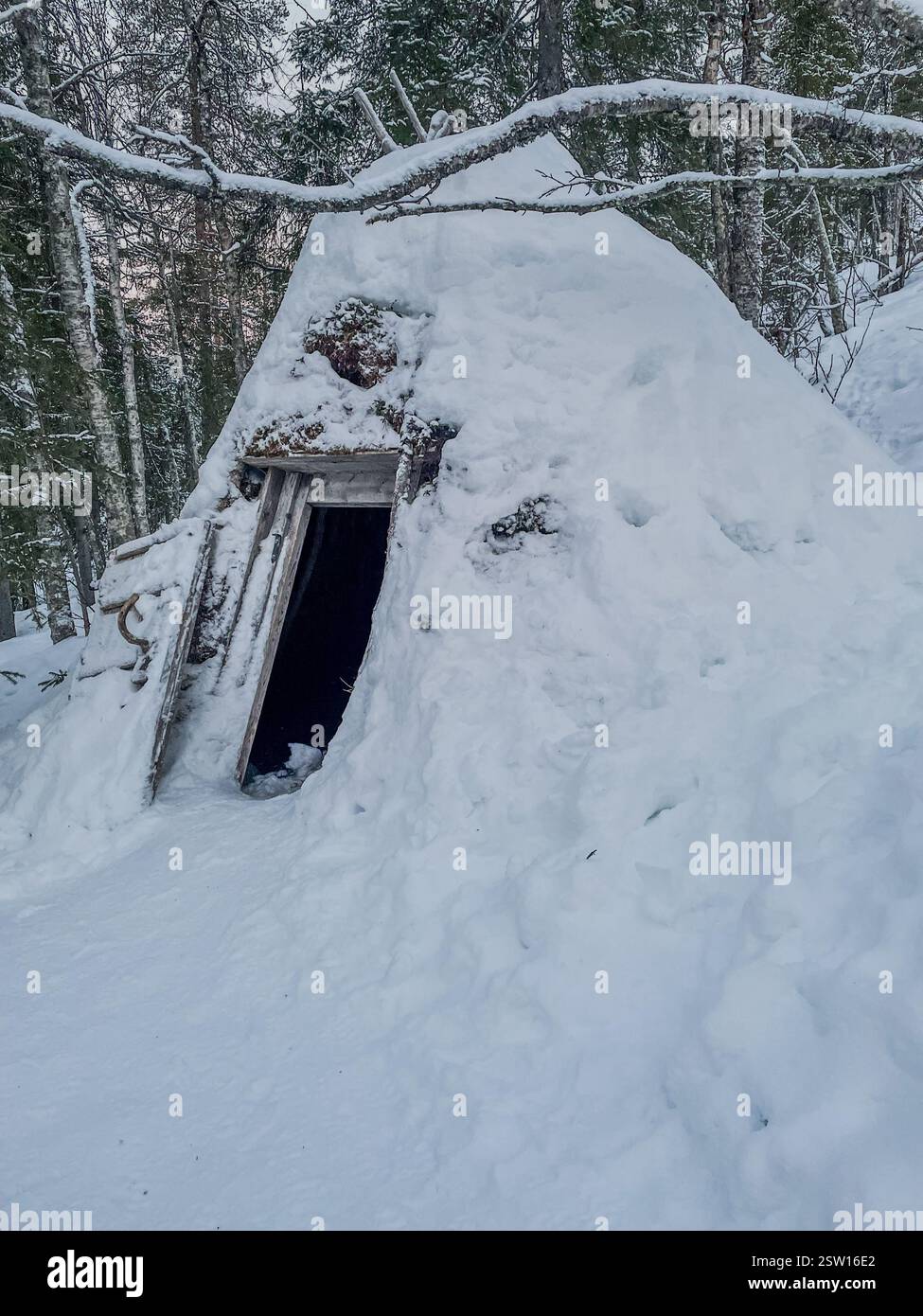 Samiland, Levi, Lapland - Smartphone Captured Stock Image