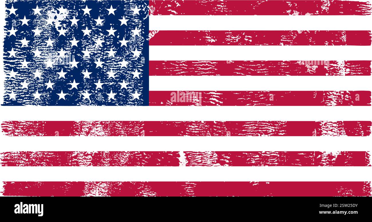 Grunge Flag of the USA. Vector illustration Stock Vector Image & Art ...