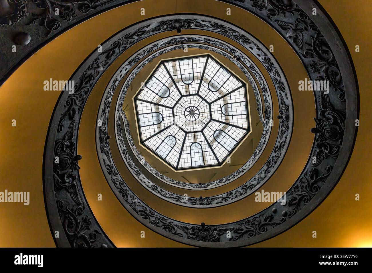The modern double helix staircase or the Bramante spiral staircase ...