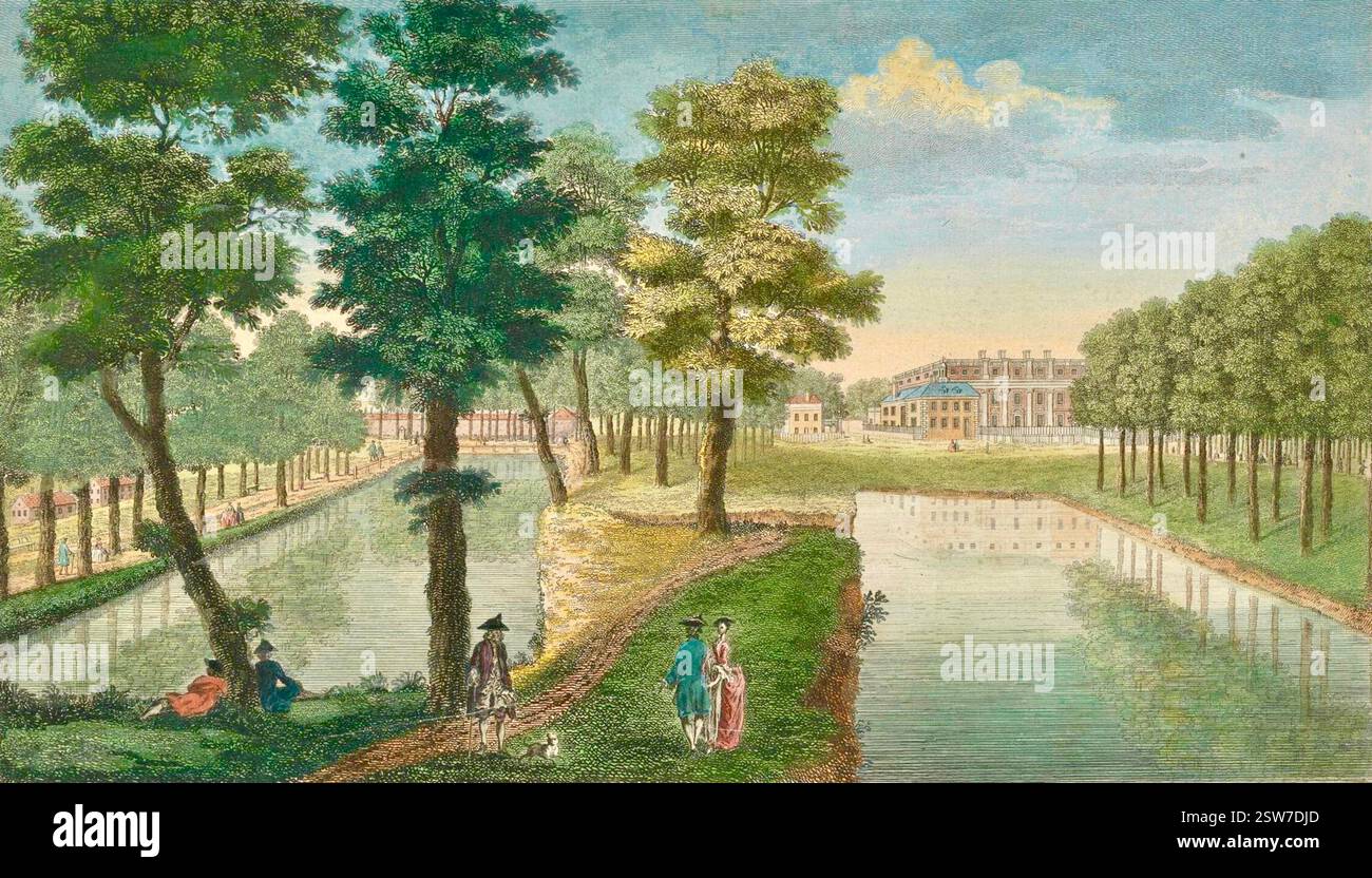 アンティーク版画 リトグラフNEW PALACE ST JAMES PARK アンティーク版画 リトグラフNEW PALACE ST JAMES PARK