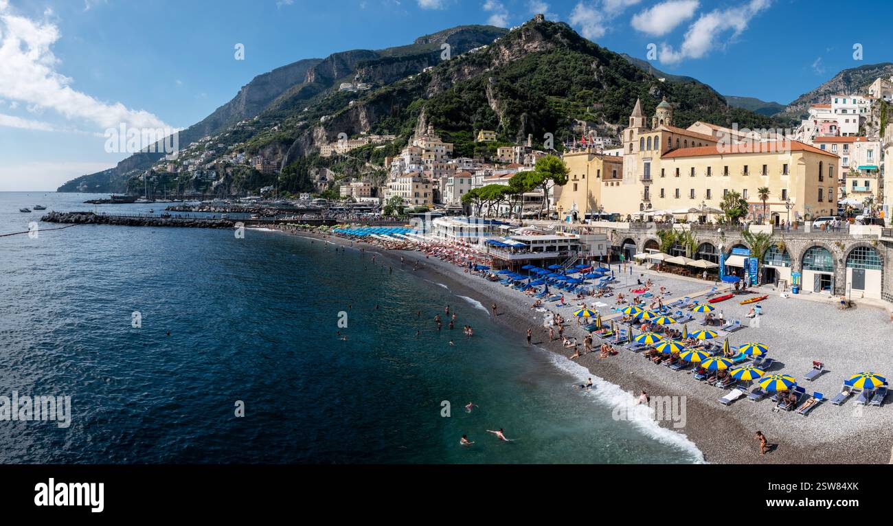 Exploring the enchanting Amalfi Coast in Italy on a sunny summer ...
