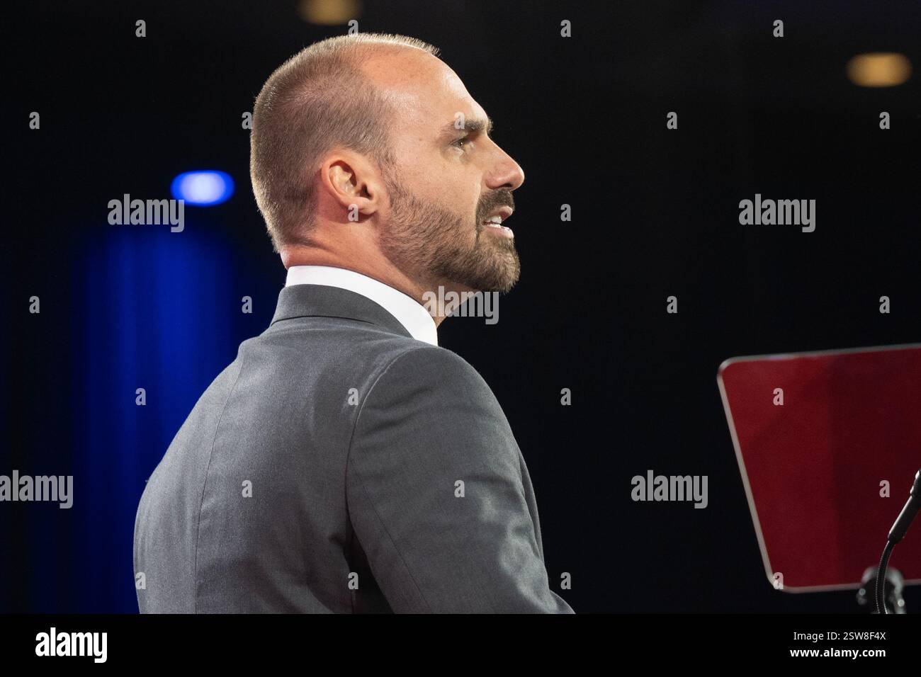 Eduardo Bolsonaro speaks during 2025 CPAC Conference Day 1 at Gaylord