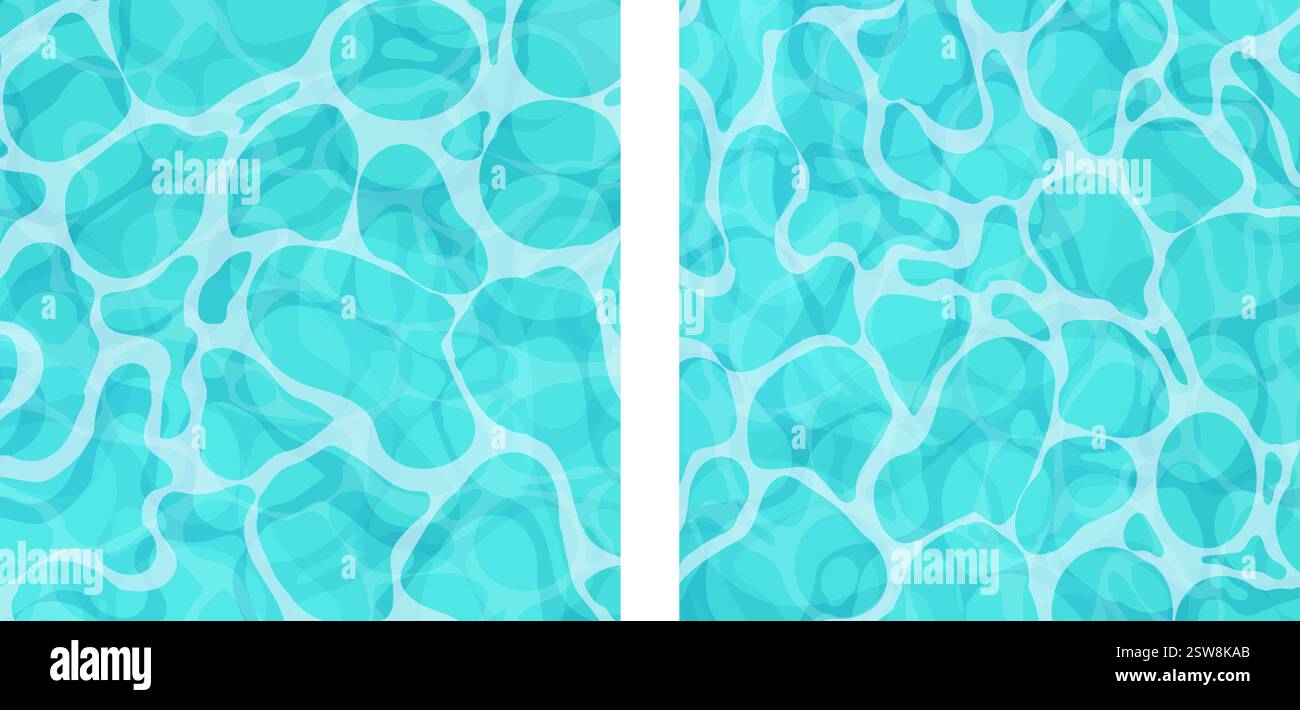 Water ripple surface pool or ocean water with glares sunlight ...