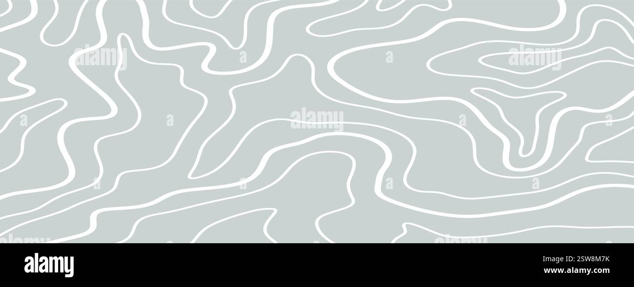 Topography map background. Wavy abstract pattern Stock Vector Image ...