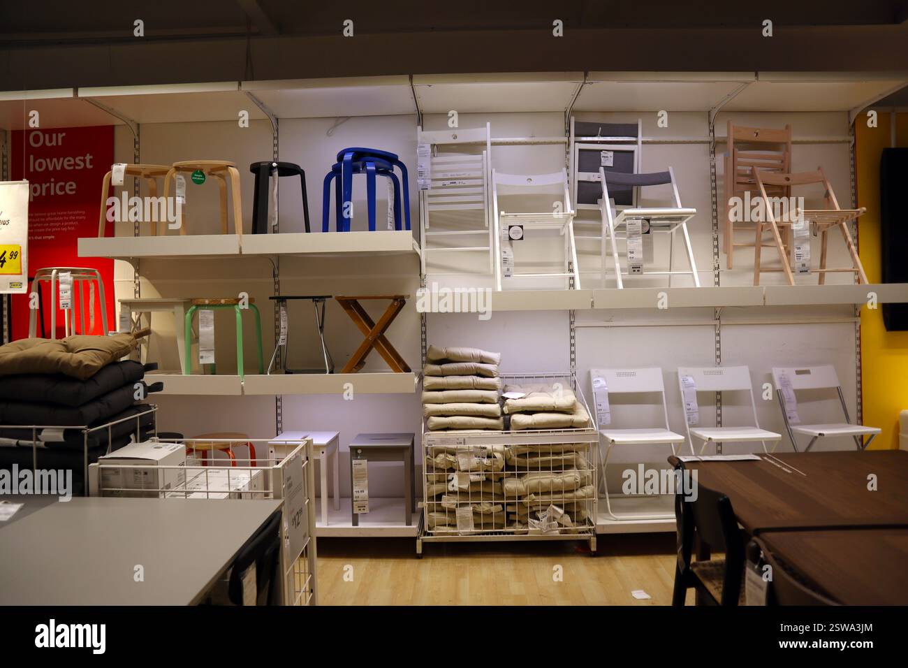 Interior view of IKEA store, the world’s largest furniture retailer ...