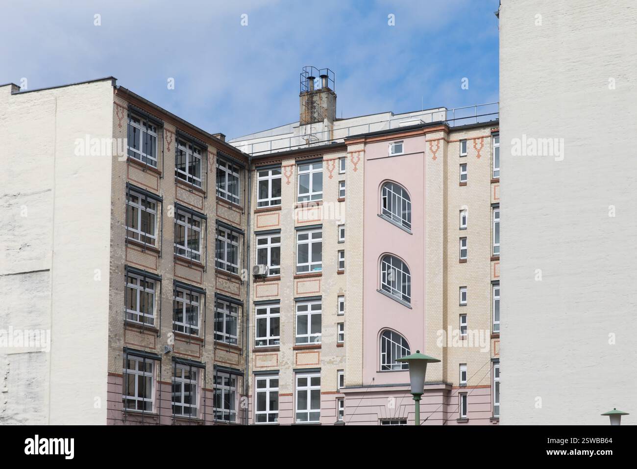 Multi-story building, likely in Berlin, Friedrichstraße Stock Photo - Alamy
