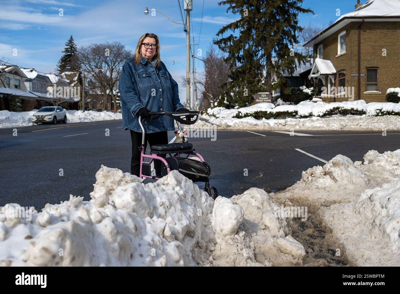 Toronto, Canada. 20th Feb, 2025. Liisa Nisula, an East York resident ...