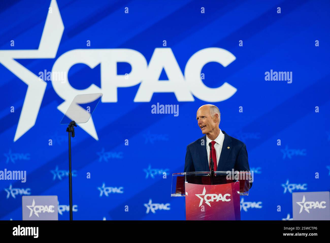 United States Senator Rick Scott (Republican of Florida) speaks at the ...