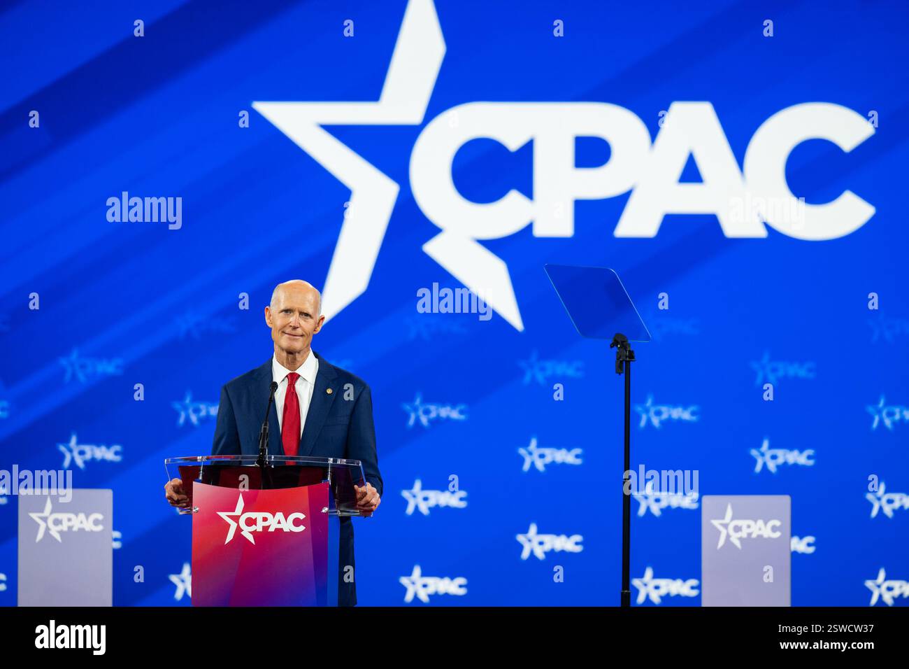 United States Senator Rick Scott (Republican of Florida) speaks at the ...