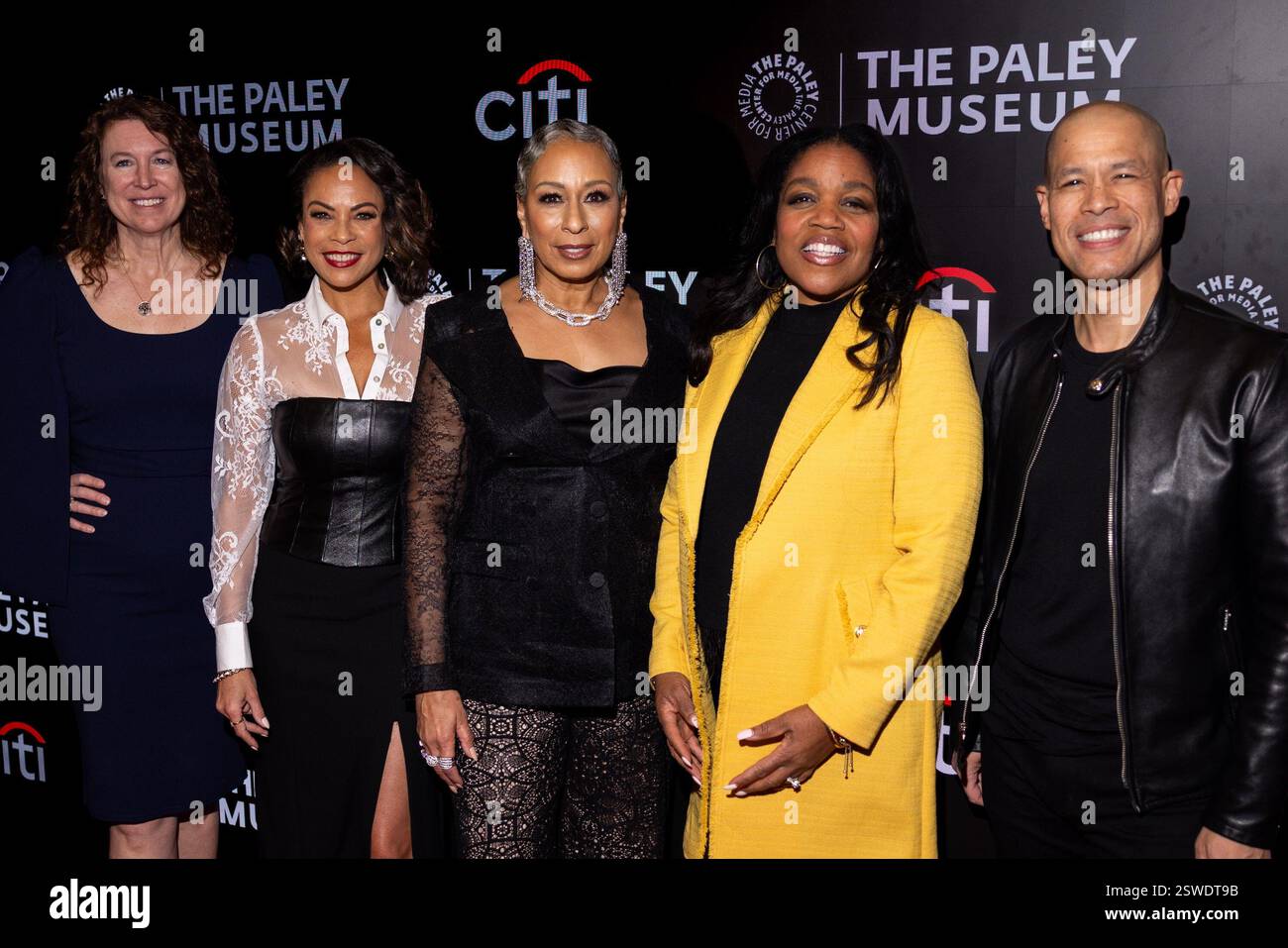 Kimberley Doebereiner, Daphnee Duplaix, Tamara Tunie, Sheila Ducksworth, Vladimir Duthiers in attendance for PaleyImpact 2025: Making Soap Opera History with CBSs BEYOND THE GATES, The Paley Center For Media NYC, New York, NY, February 20, 2025. Photo By: Ryan Billings / Everett Collection Stock Photo