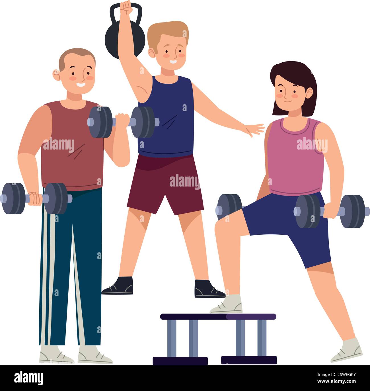 Group Fitness Partner Training Icon Stock Vector Image & Art - Alamy