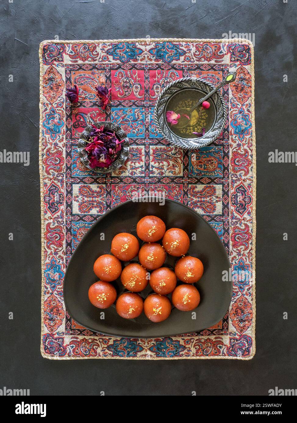 Traditional sweet Gulab Jamun, Indian sweets Stock Photo