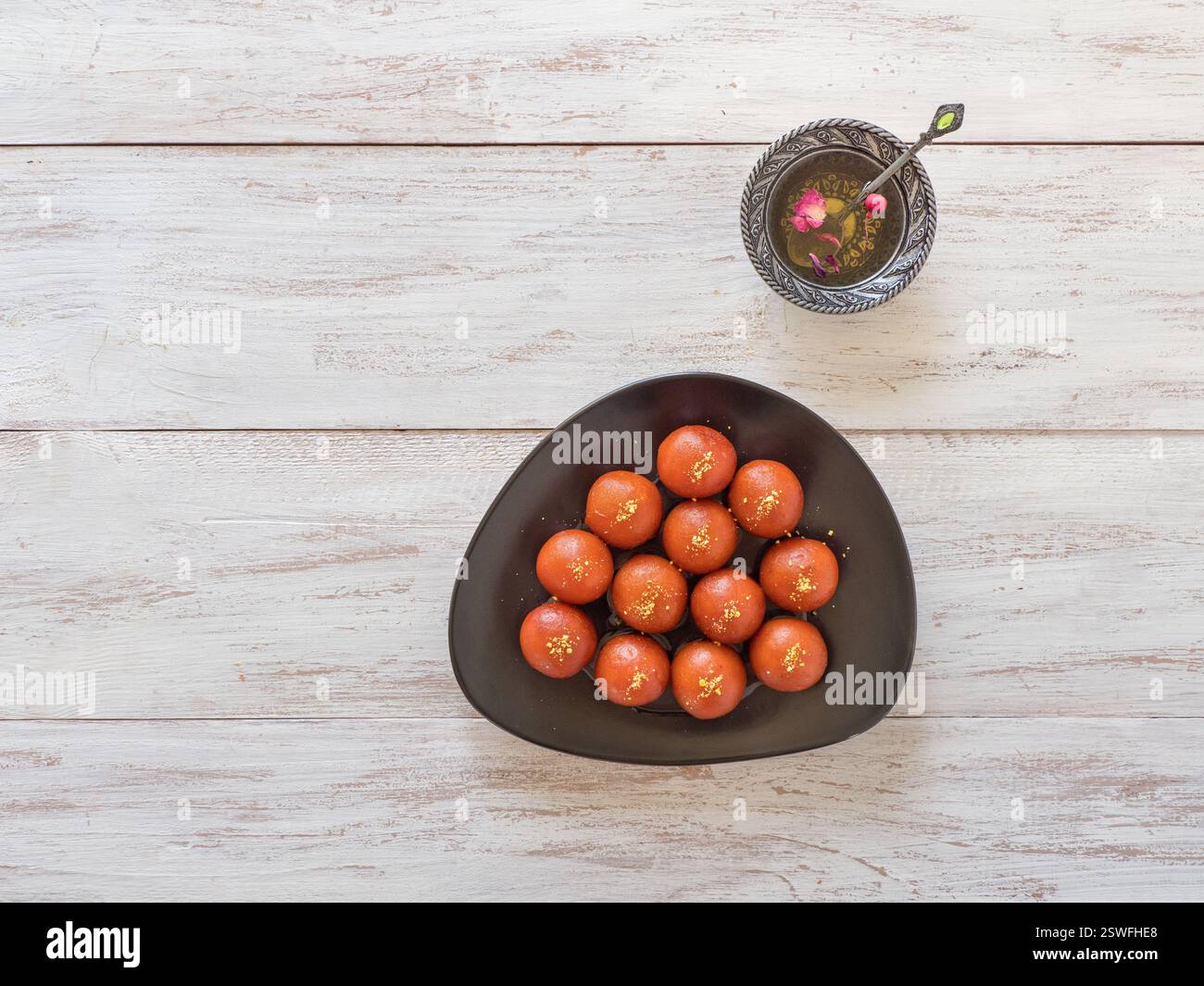 Traditional sweet Gulab Jamun, Indian sweets Stock Photo