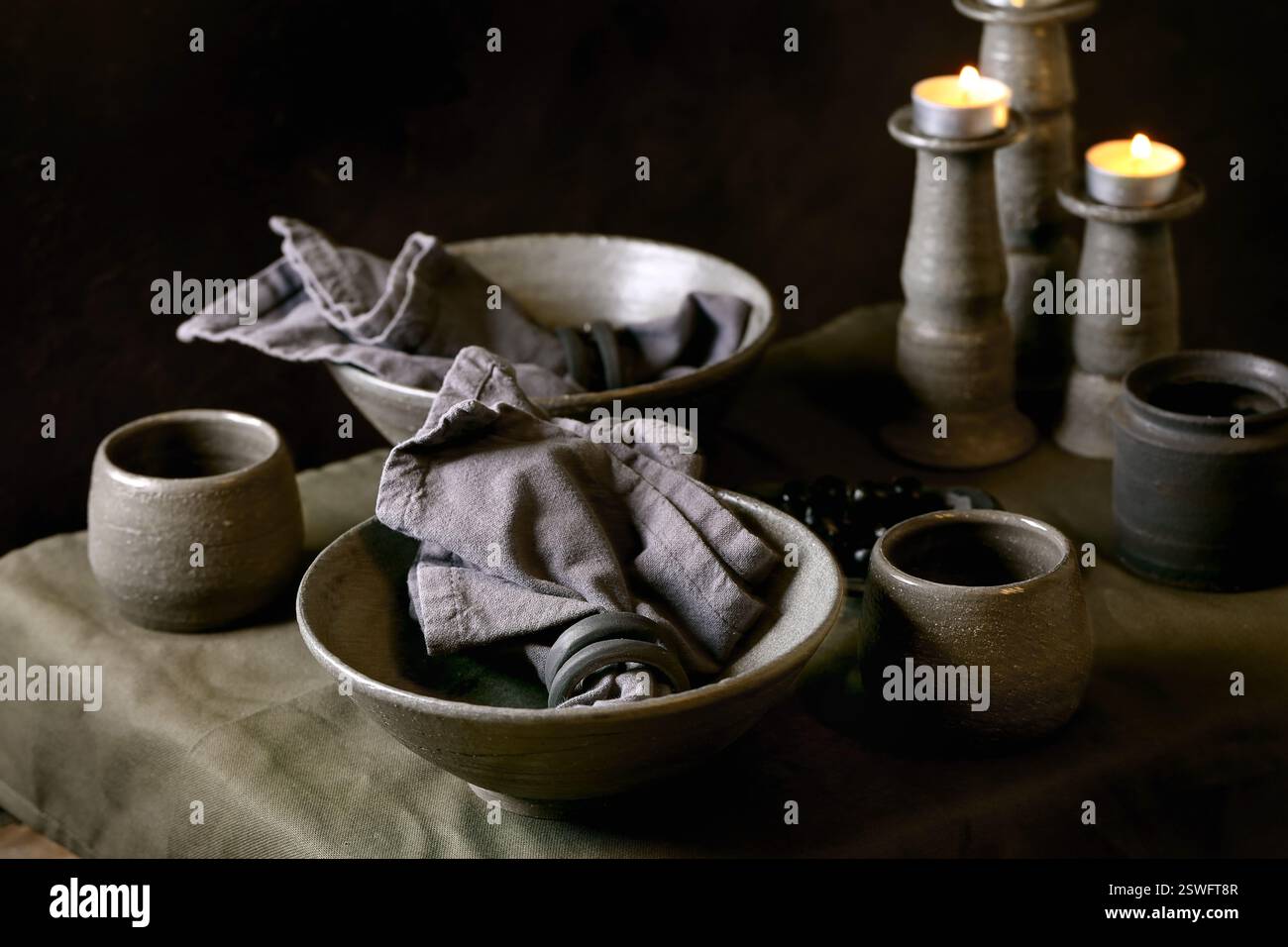 Dark rustic setting hi-res stock photography and images - Alamy