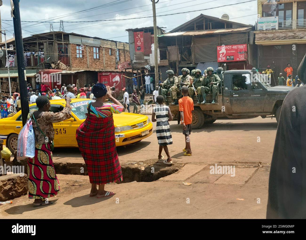 M23 rebels patrol the centre of east Congo's second-largest city Bukavu