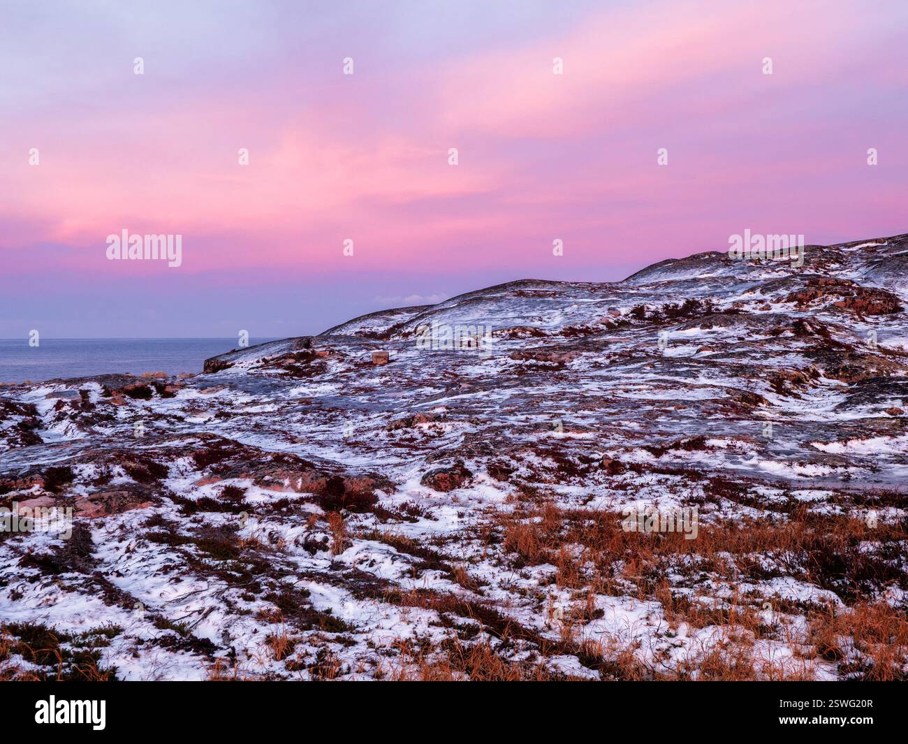 Amazing Range Amazing sunrise landscape with polar white snowy range of mountains ...