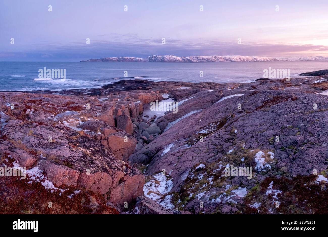Amazing Range Amazing sunrise landscape with polar white snowy range of mounta Stock ...