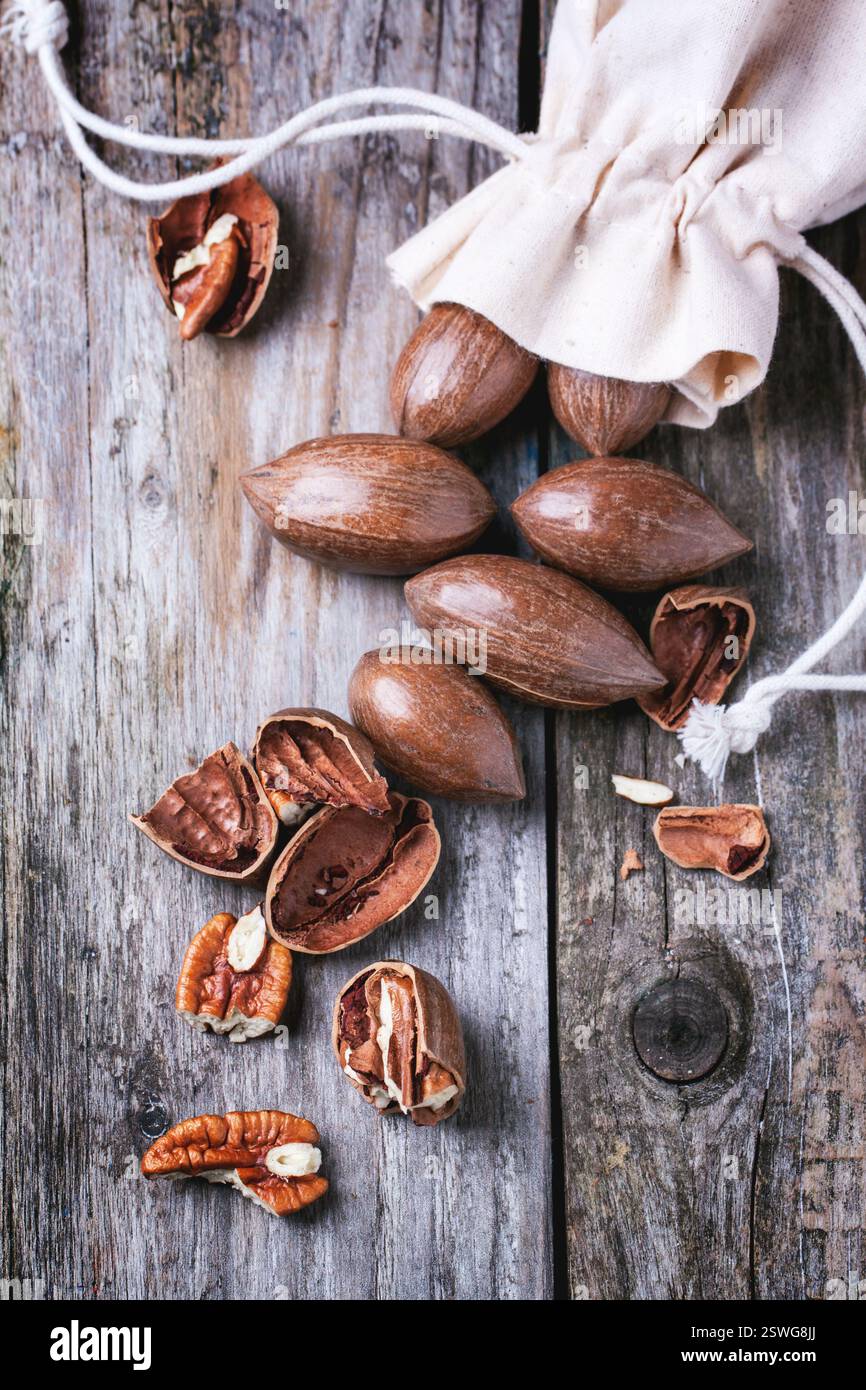Pecan nuts Stock Photo