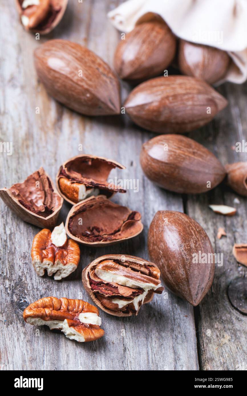 Pecan nuts Stock Photo