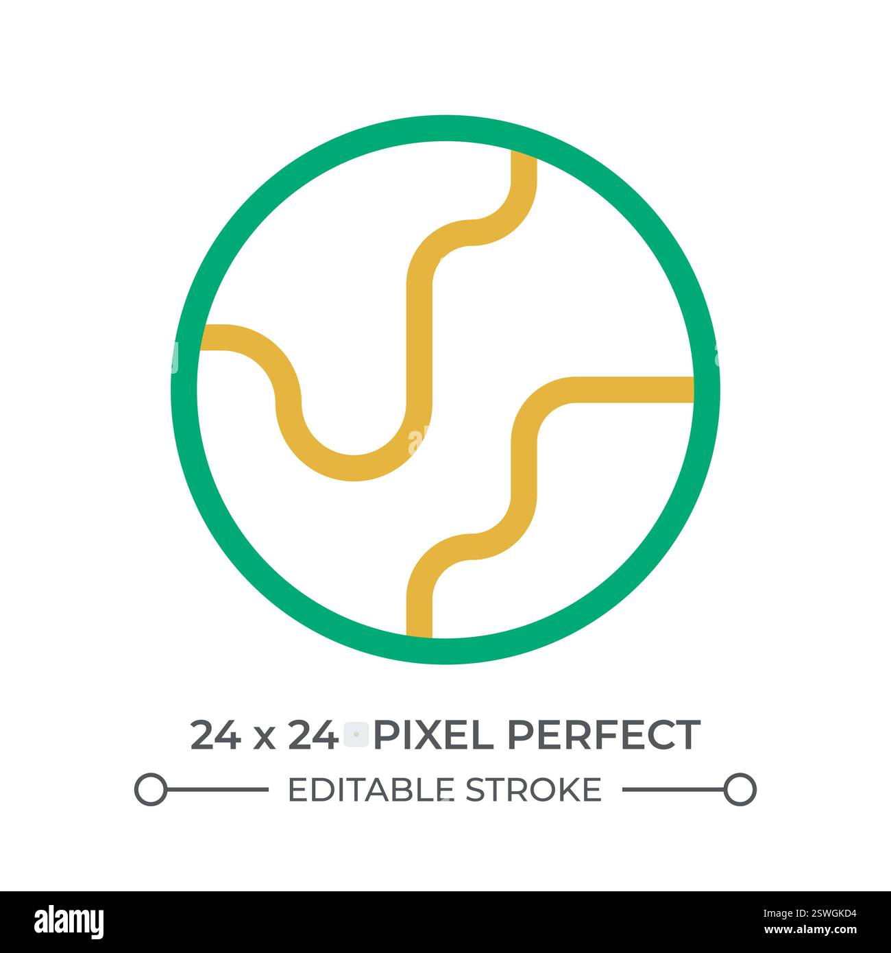 Earth globe colorful line ui icon Stock Vector