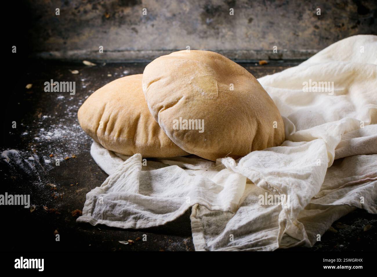Pita bread Stock Photo