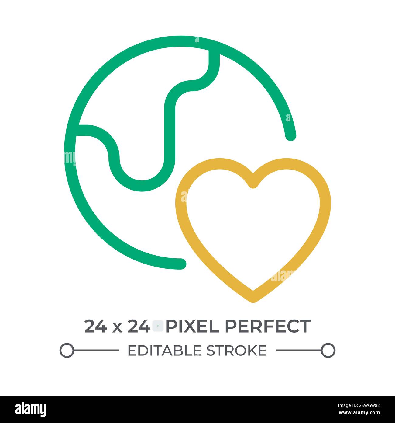 Environmental care colorful line ui icon Stock Vector