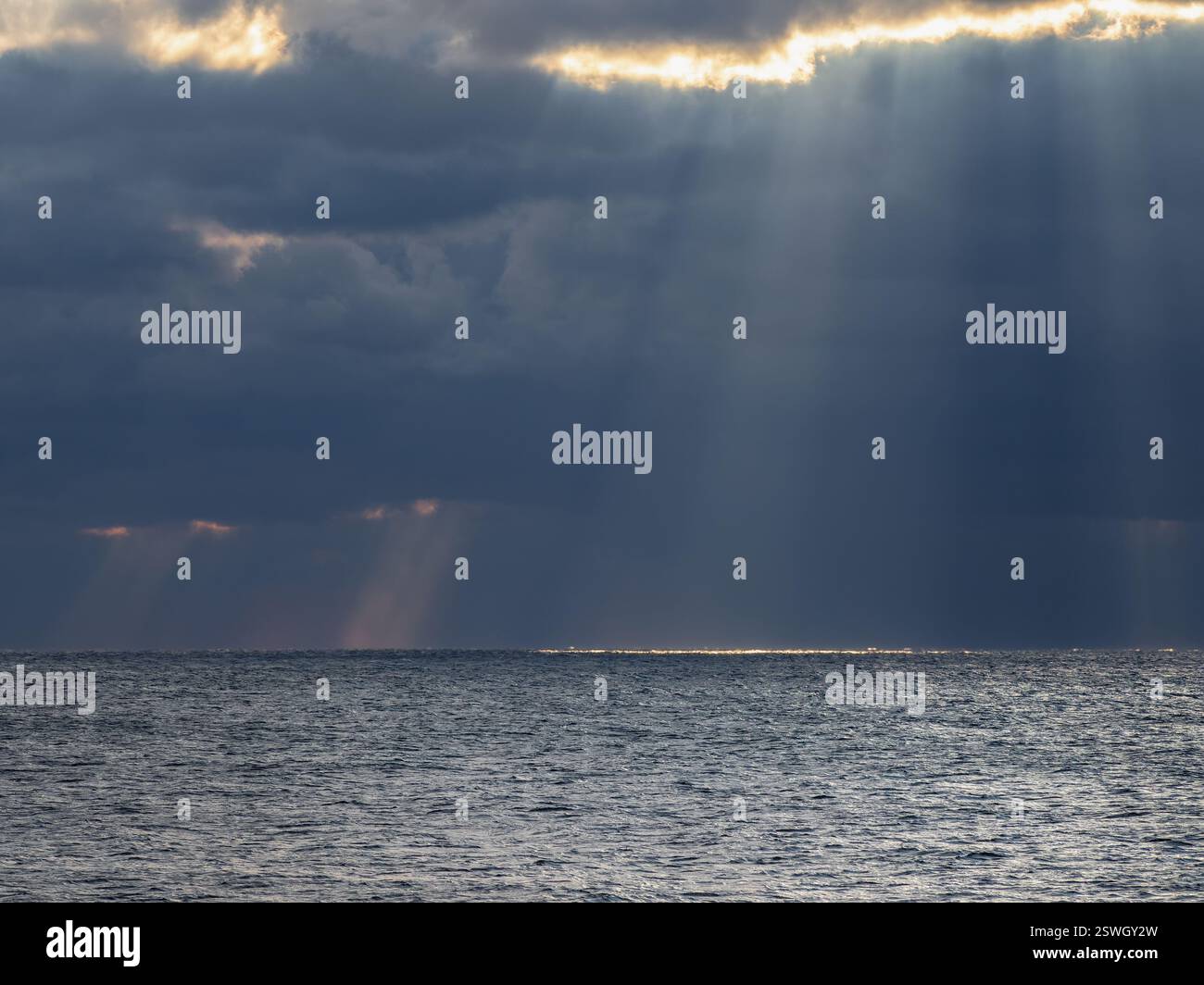 Dark clouds during sunset over the Black Sea Stock Photo - Alamy