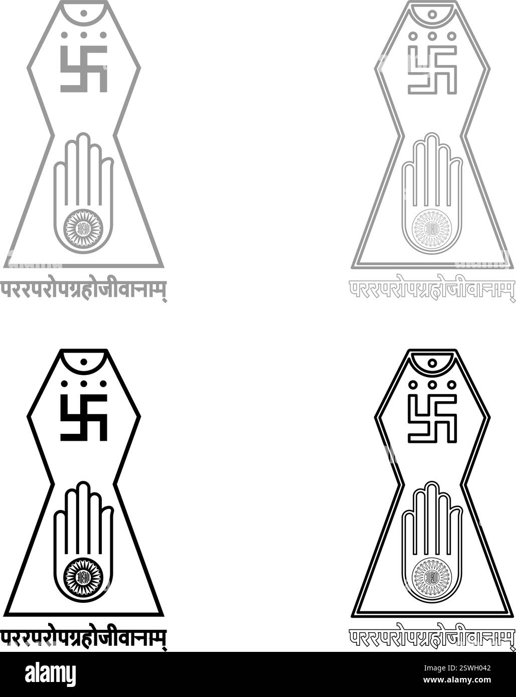 Black Symbol Jainism Jain Dharma Hi res Stock Photography And Images 