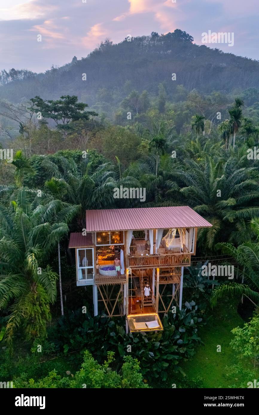 Escape to a serene treehouse retreat surrounded by lush ...