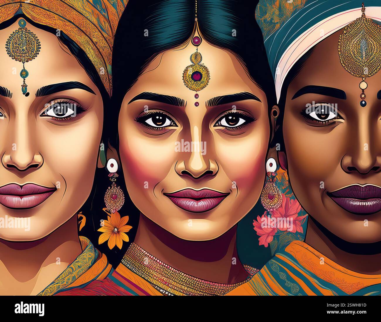 Three diverse women share their beauty and strength, honoring ...