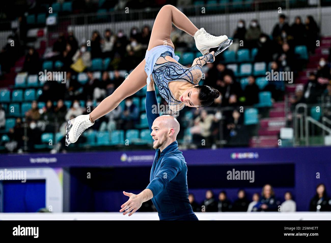 Ellie KAM & Danny O'SHEA (USA), during Pairs Free Skating, at the ISU ...